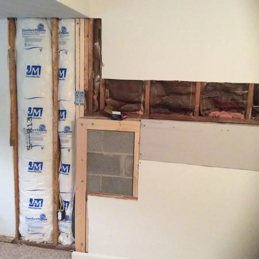 Wall insulation replacement during Structural Drying in Dove Valley